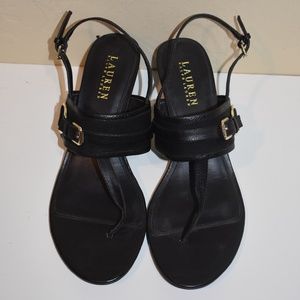 Ralph Lauren Dress Sandals, Black , NWOT